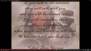Chief George Talk to Animals
